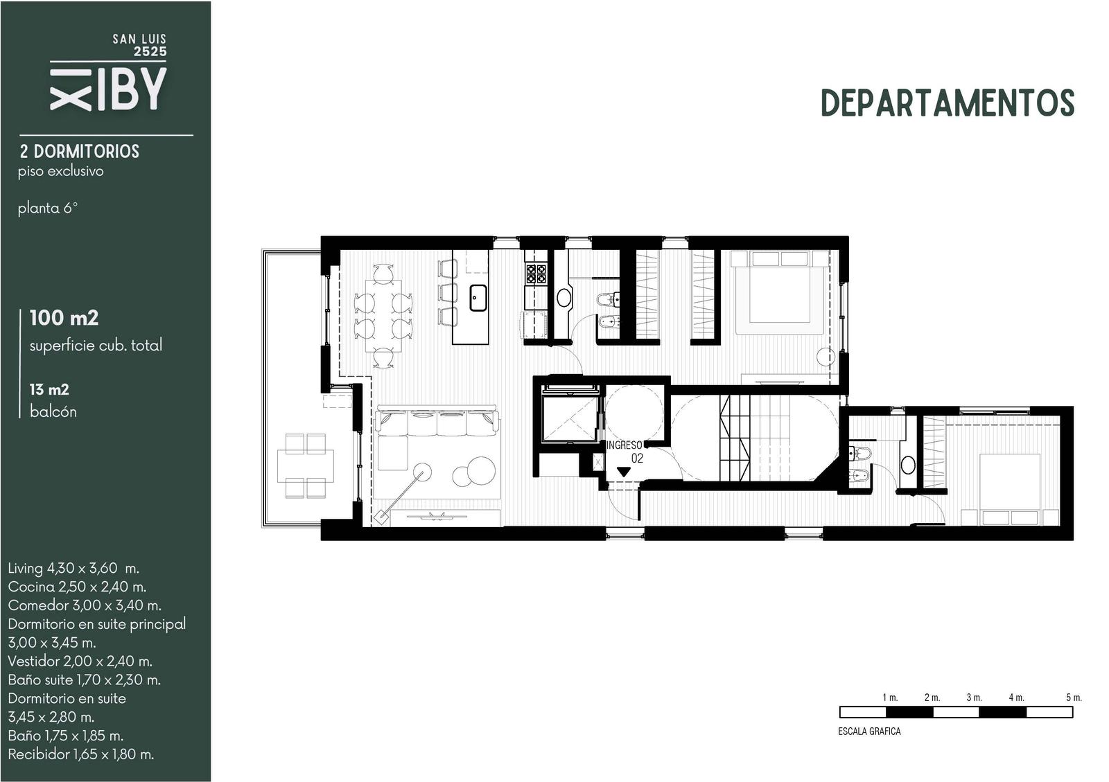 San Luis 2525 – Piso 1 Unidad B