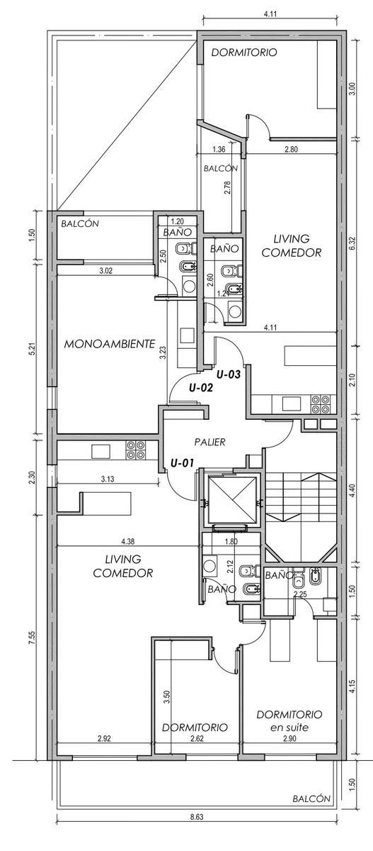 Alvear  543 – Piso 3 Unidad A