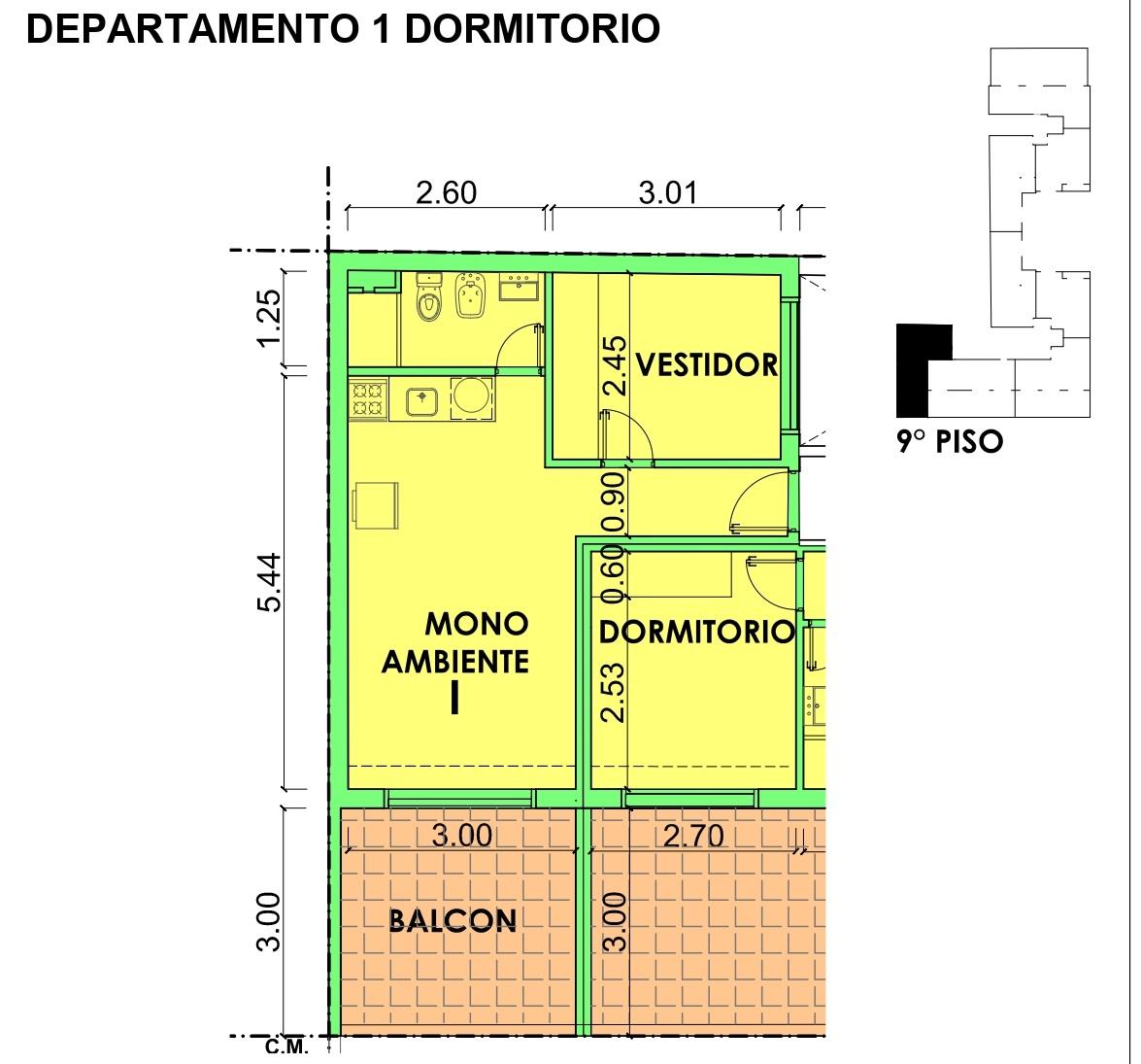 San Juan 645 – 1 Dormitorio PB Unidad I